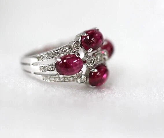 Tourmaline - White topaz Ring