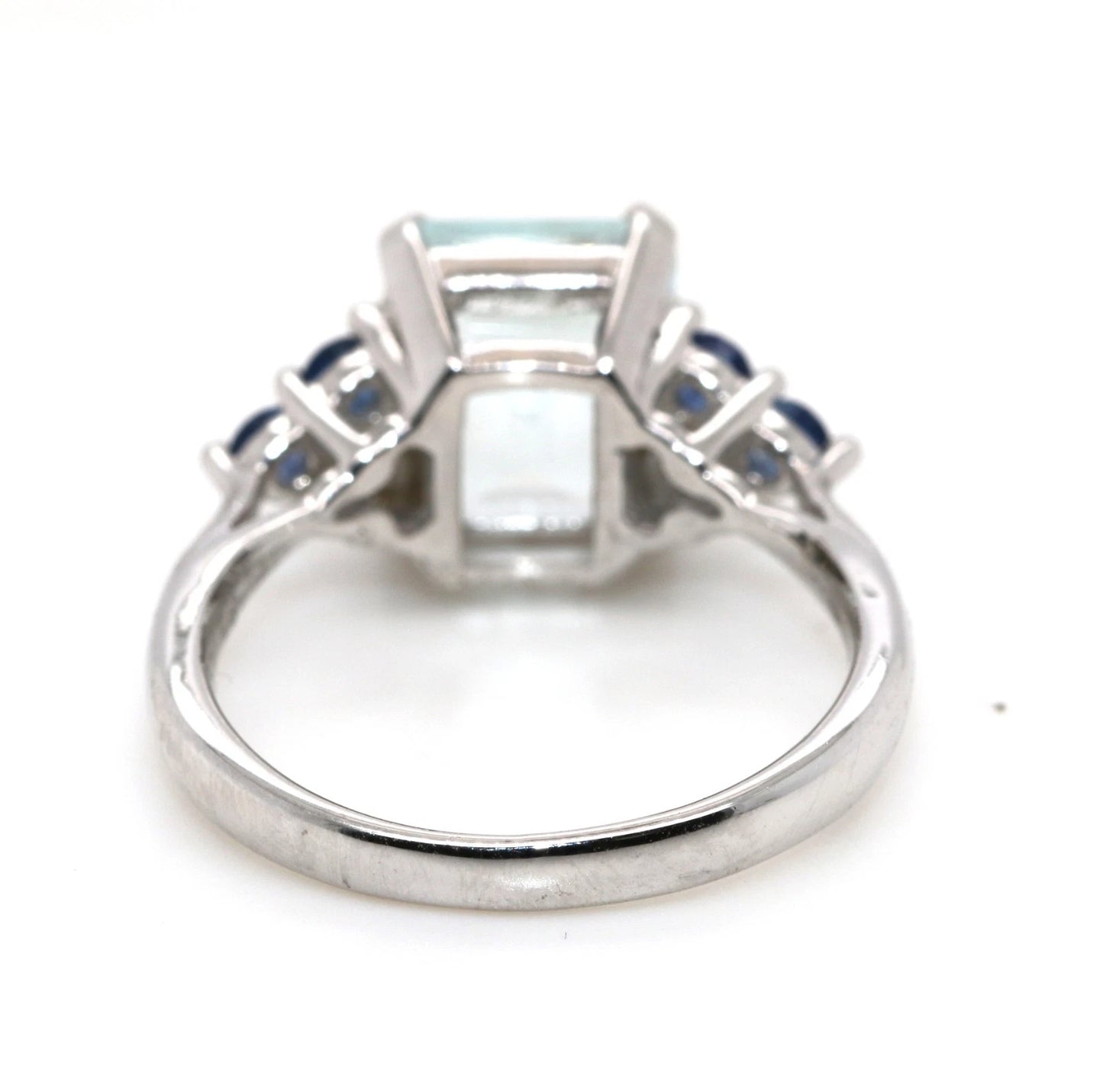 925 AQUAMARINE - SAPPHIRE RING