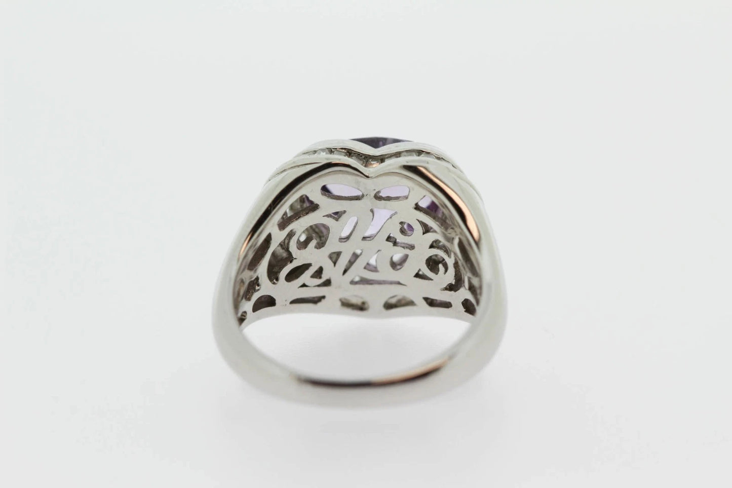 925 Rose De France - White Topaz- Ring - 4DOT44 cts