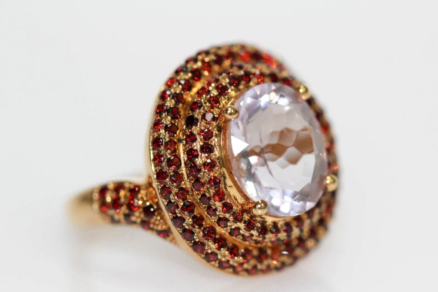 Stunning Amethyst - Garnet Ring