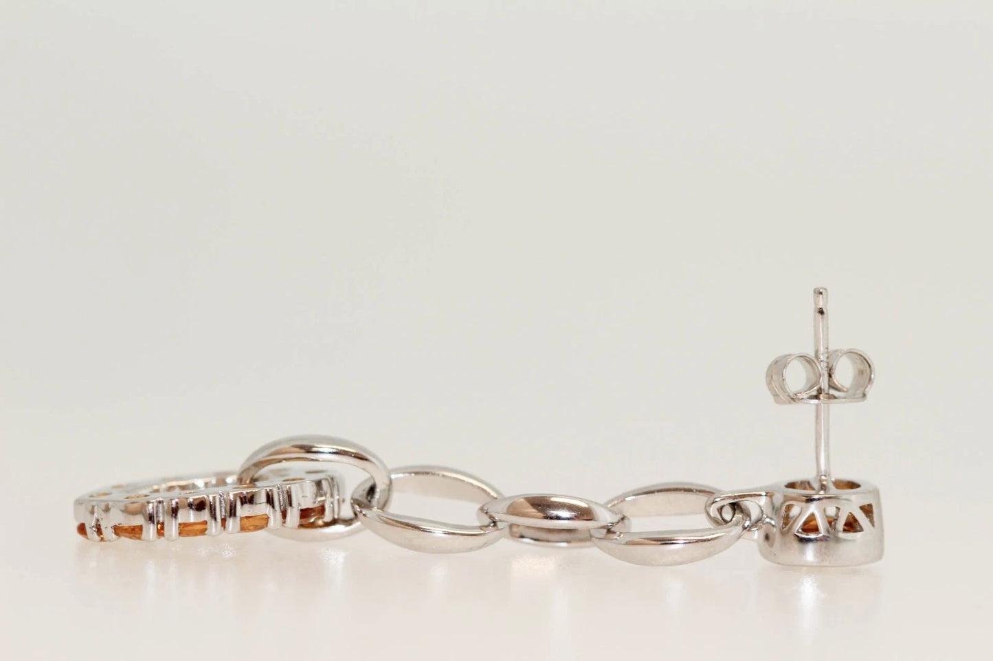 925 Sterling Silver Citrine Earrings - 2DOT70 cts