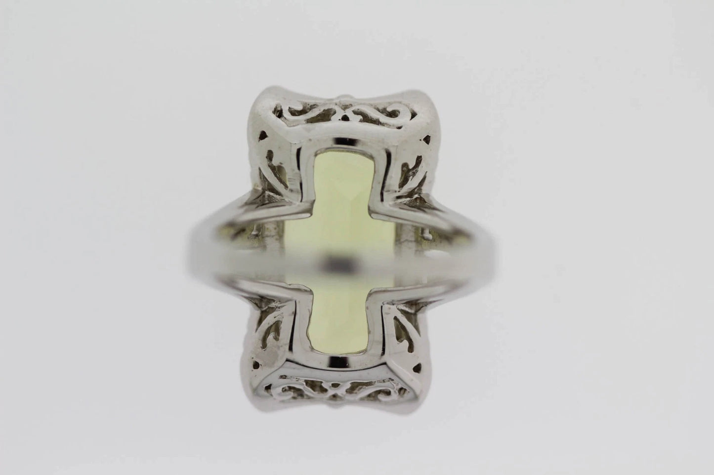DOT925 Sterling Silver - Lemon Qvartz - Chrome Diopside Ring