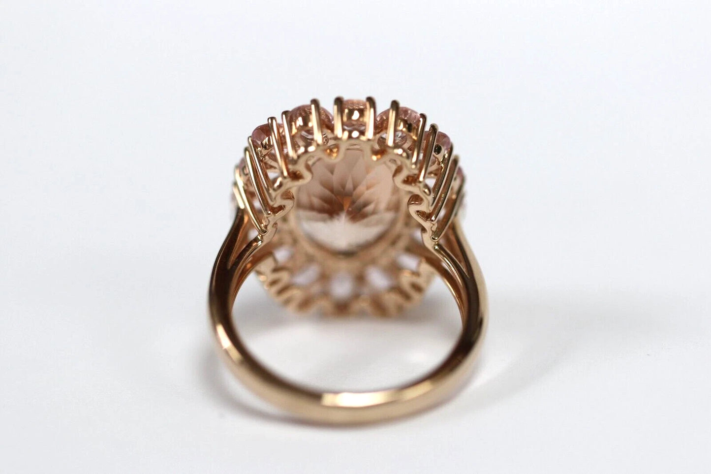 Stunning Rose Gold Plated Morganite Ring