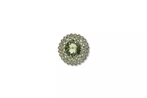 Ring-925 Green Amythyst -White Topaz, ring 10DOT CT’s