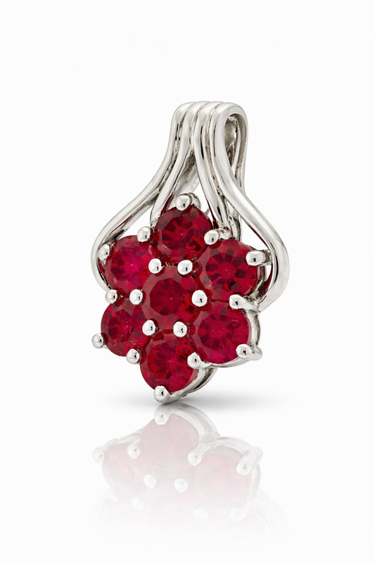 925 Beautiful Ruby Pendant - 4DOT55 cts