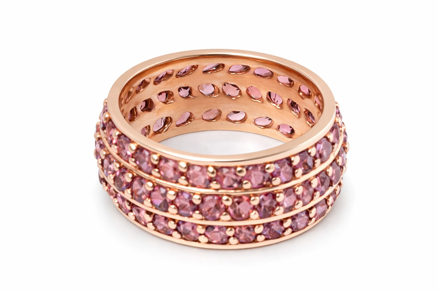 925 Color Change Garnet Silver Ring