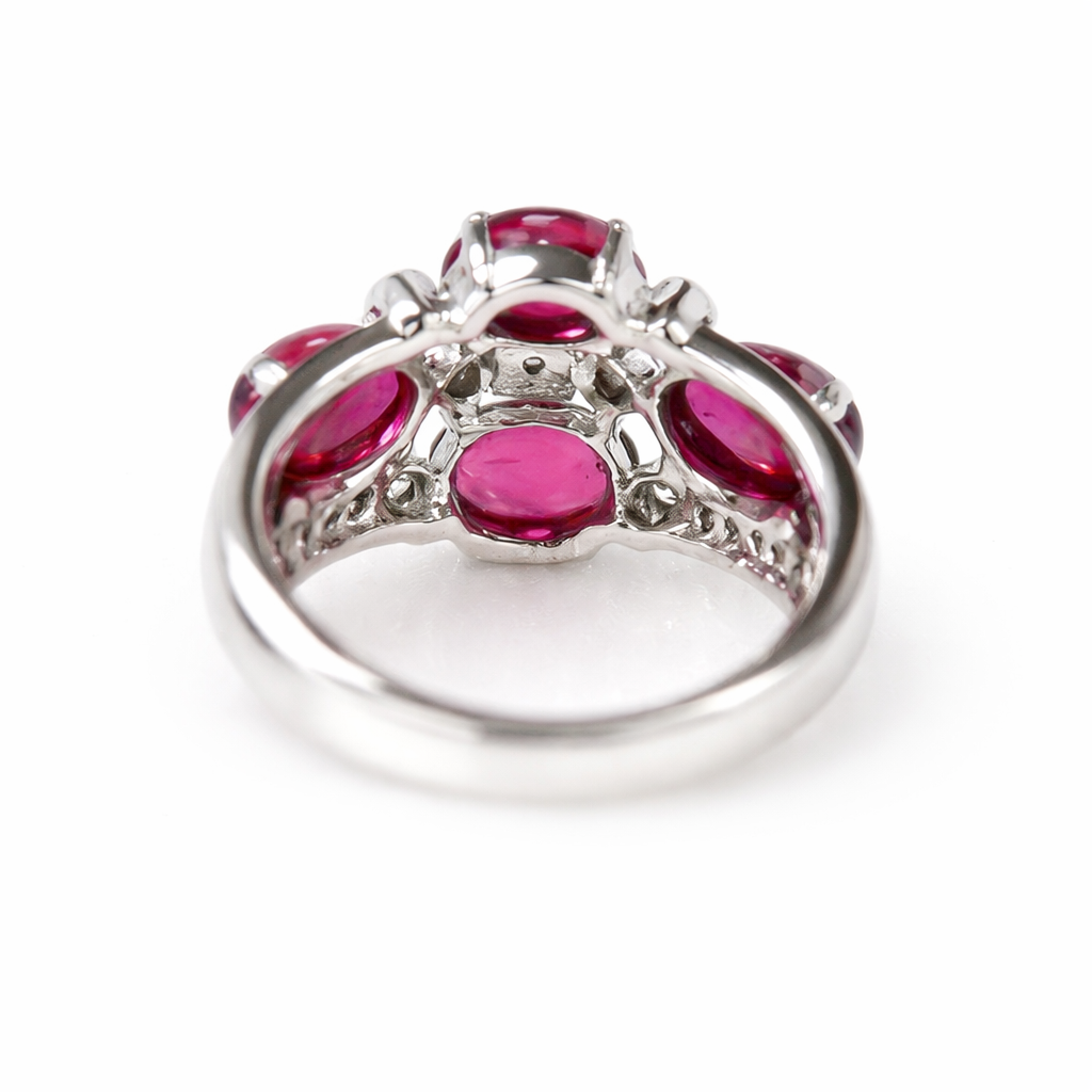 Tourmaline - White topaz Ring