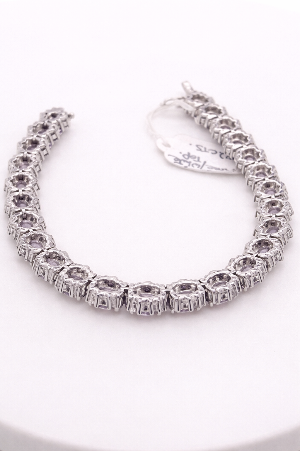 Amethyst- White Topaz Bracelet