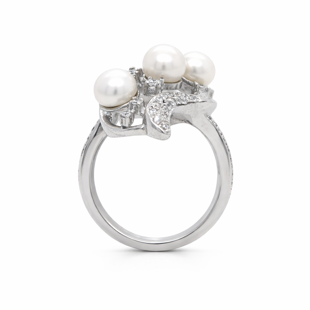 Perfect Pearl - White Topaz Ring