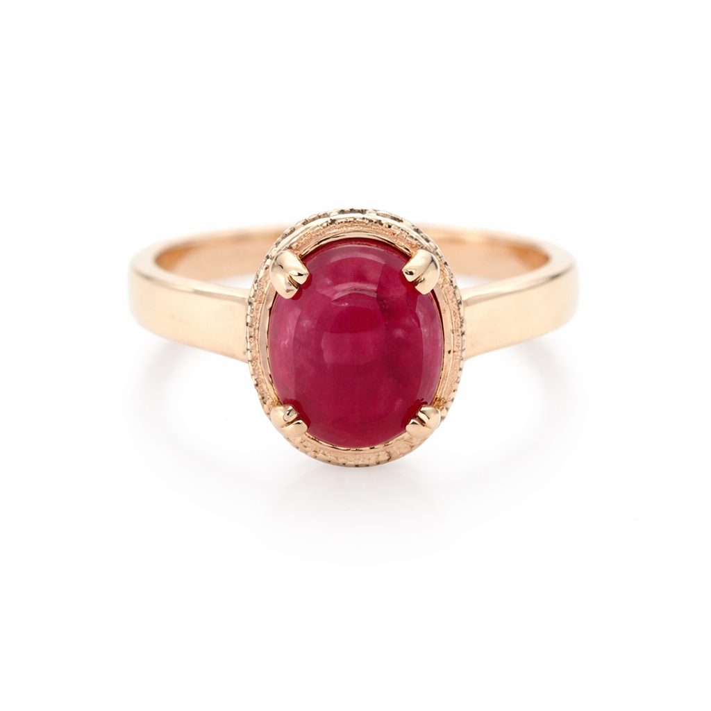 Rubellite - Diamond Ring