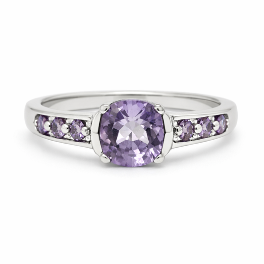 Amethyst Silver Ring