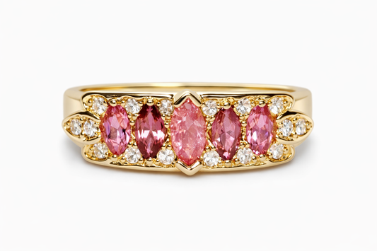 Tourmaline - White Topaz Ring