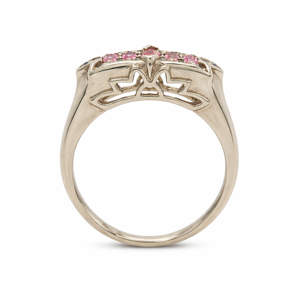 Tourmaline - White Topaz Ring