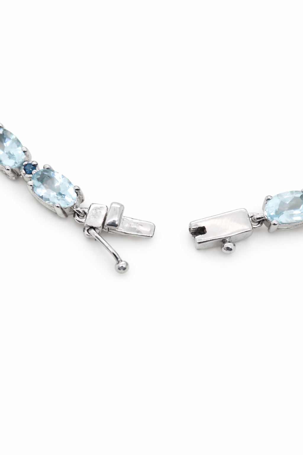 Aquamarine- Sapphire Bracelet