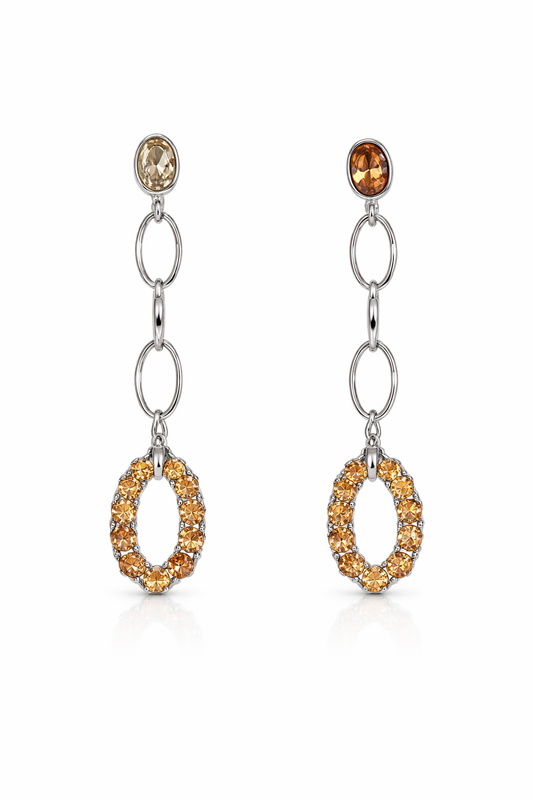 925 Sterling Silver Citrine Earrings - 2DOT70 cts