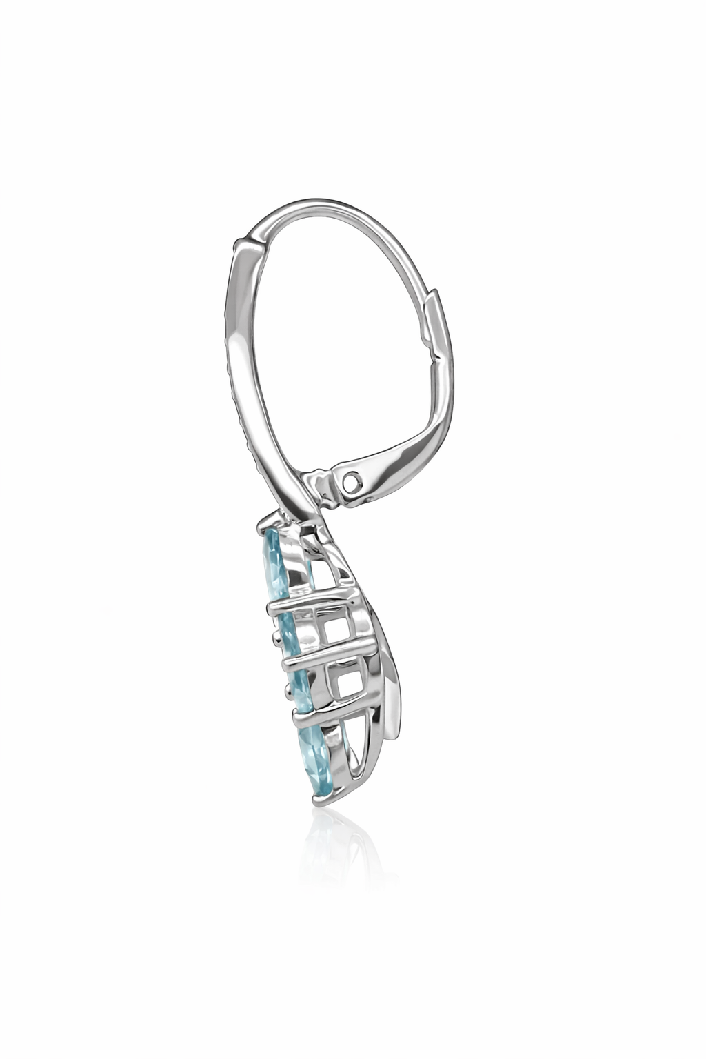 Santa Maria AQ- Diamond Lever back Earring