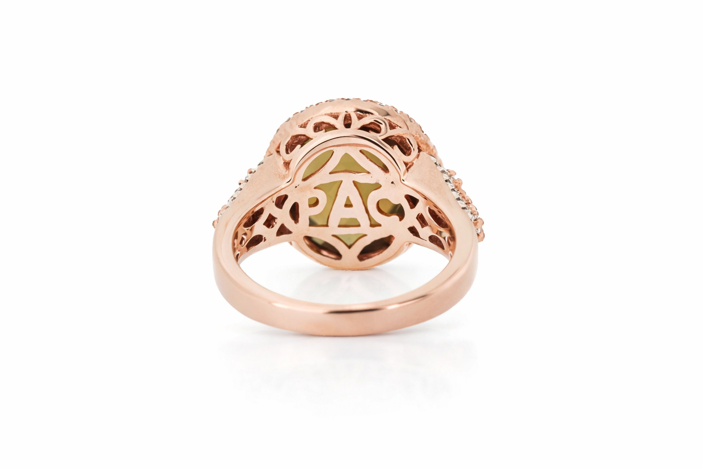 925 Cognac Quartz - White Topaz Ring - 8DOT24 cts