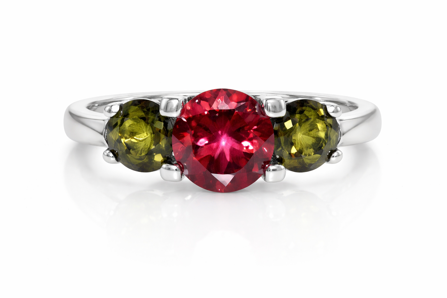 Tourmaline - White Topaz Ring