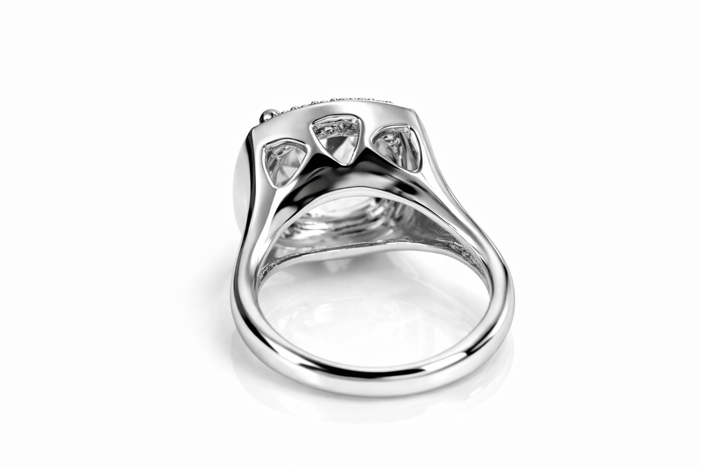 Aquamarine / White Sapphire / Silver Ring