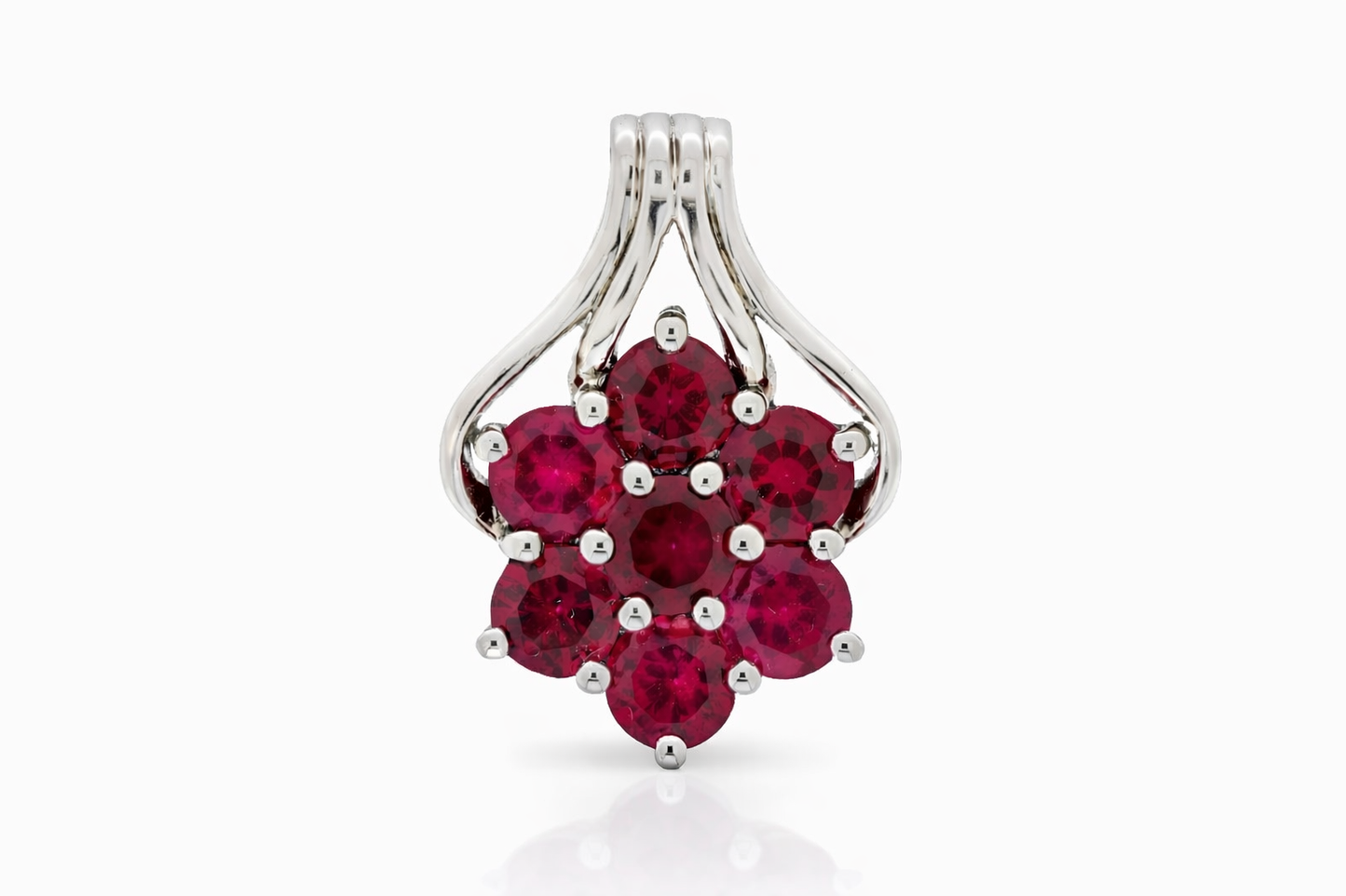 925 Beautiful Ruby Pendant - 4DOT55 cts