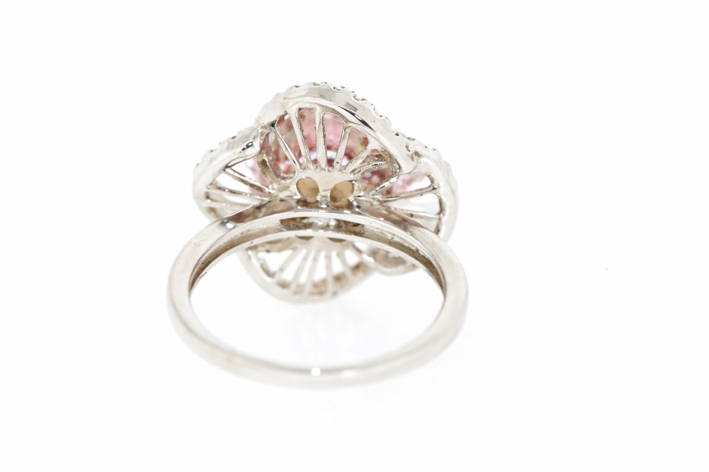 925 SS Pearl - White Topaz Ring - 4.95 cts