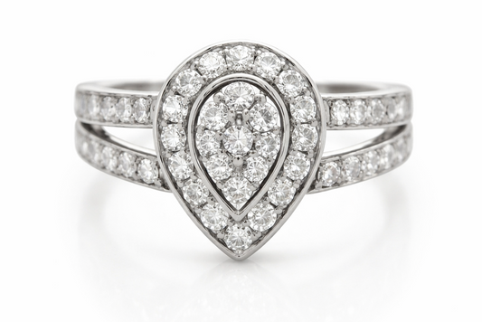 Beautiful White Sapphire Ring