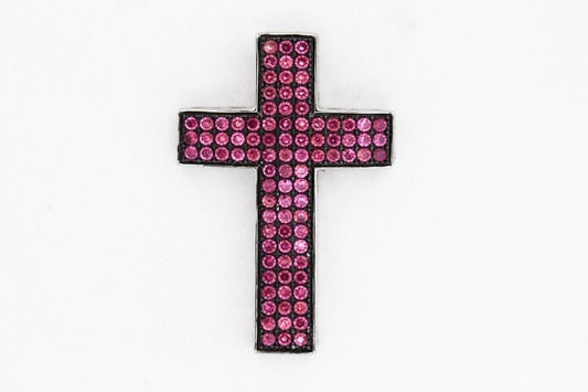 925 Sterling Silver Created Ruby Pendant ( 2.48 cts)