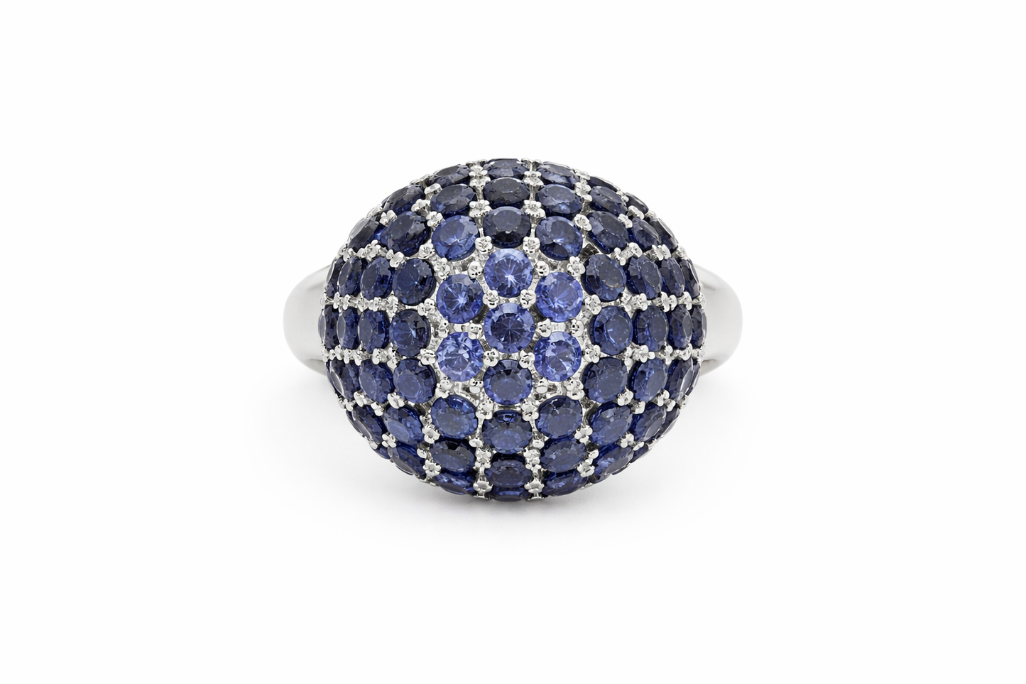 925 SS Blue Sapphire Ring - 3DOT25 cts