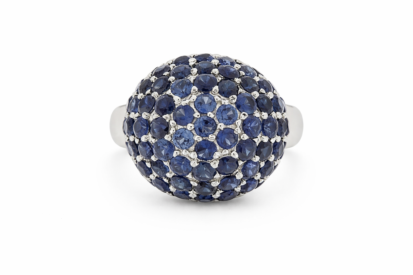 925 SS Blue Sapphire Ring - 3DOT25 cts