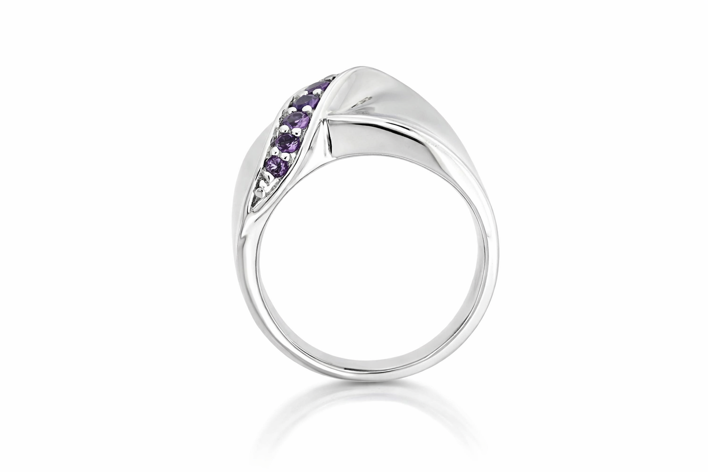 925 SS Amethyst Ring - DOT34 cts