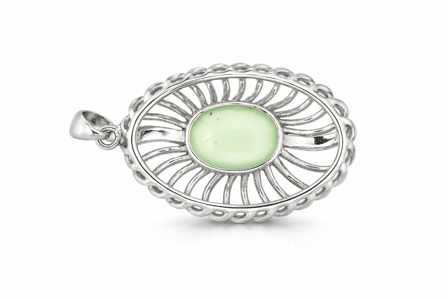 925 Prehnite Pendant – 4.00 CTS