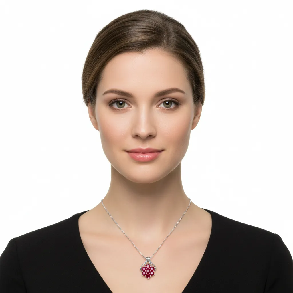 925 Beautiful Ruby Pendant - 4DOT55 cts