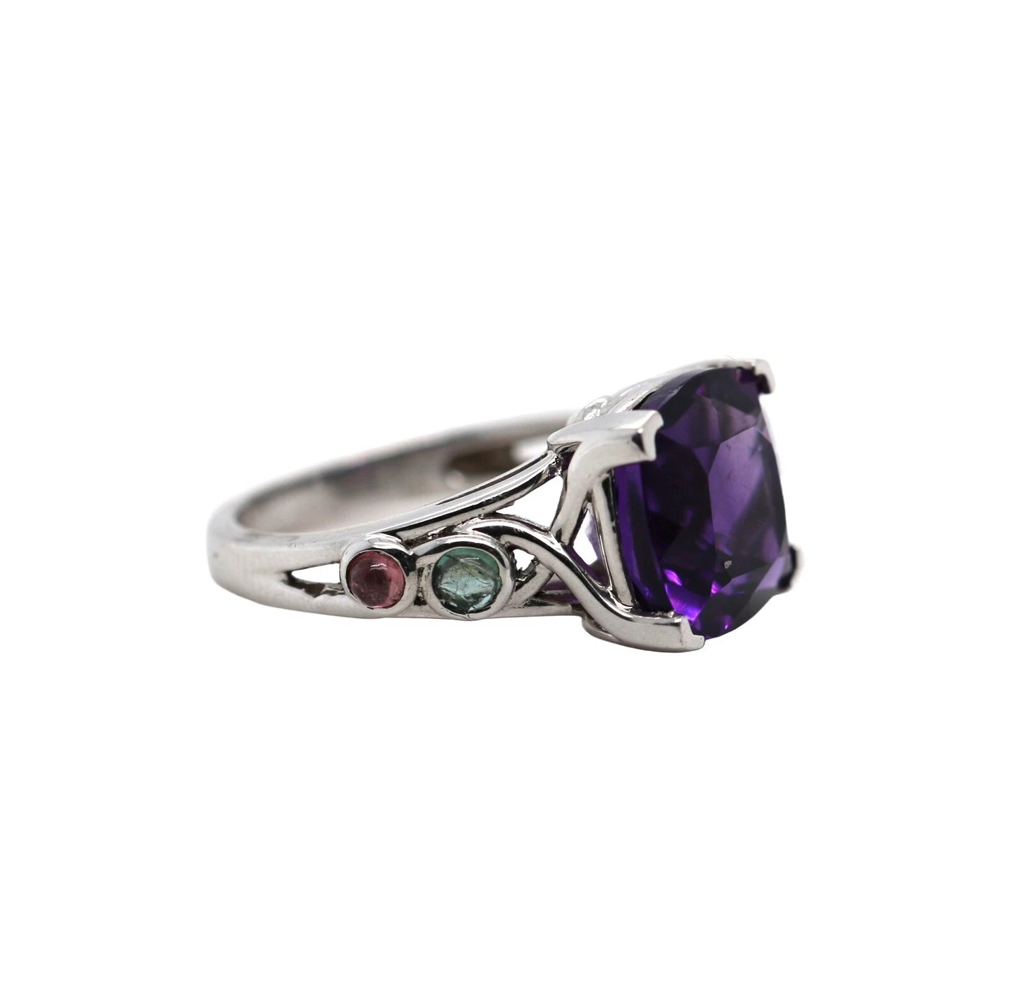 Gorgeous Amethyst- Tourmaline Ring