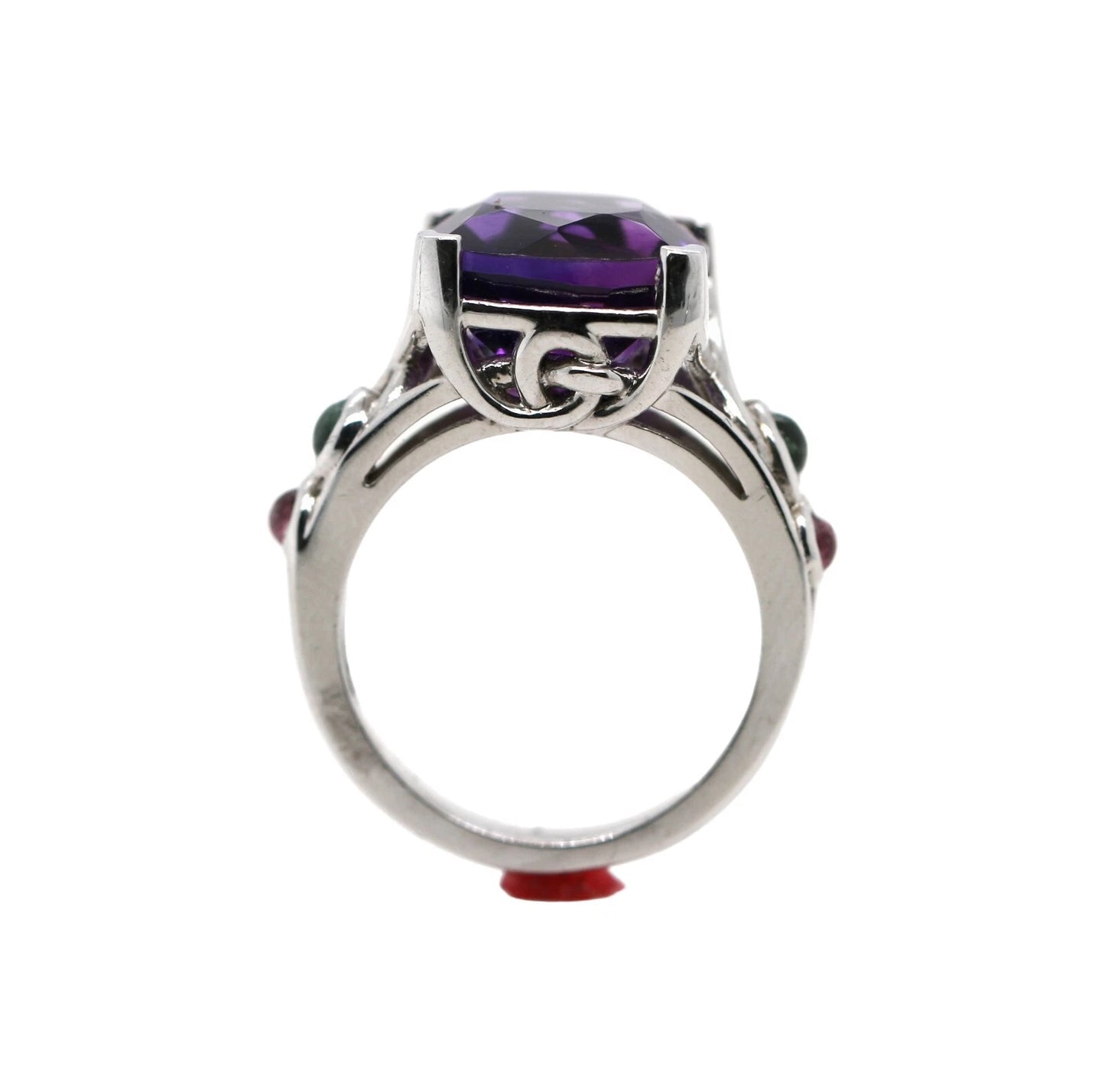 Gorgeous Amethyst- Tourmaline Ring