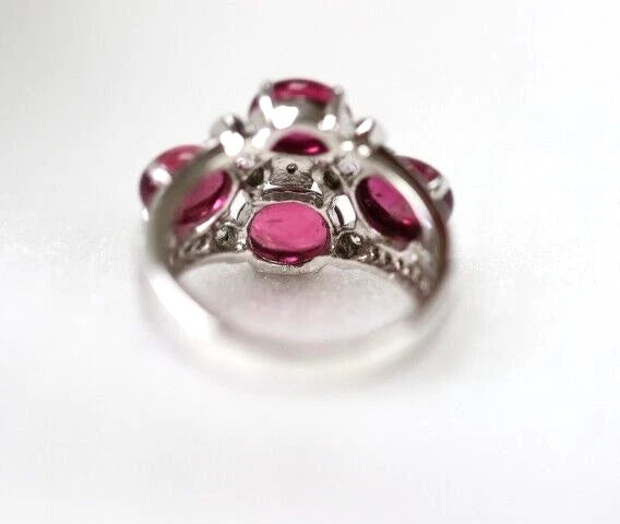 Tourmaline - White topaz Ring