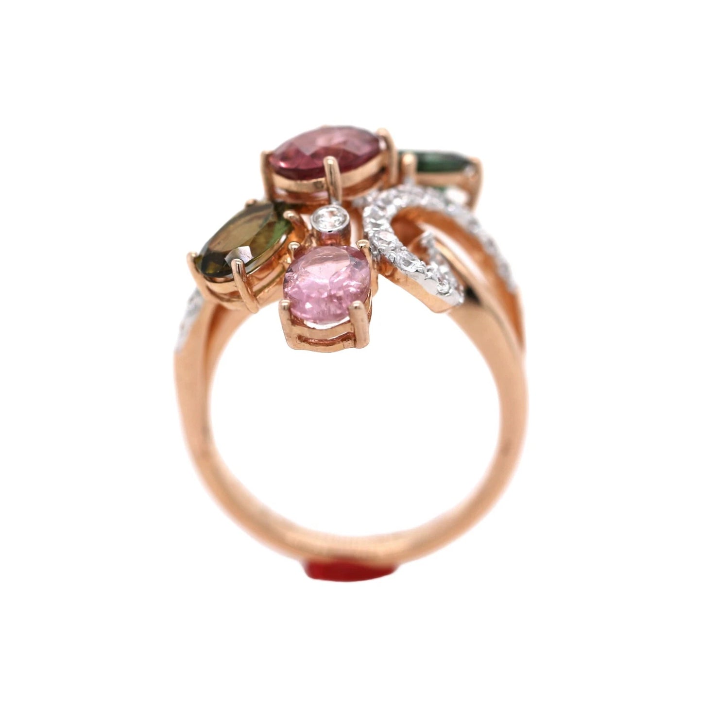 Tourmaline- White Topaz Ring