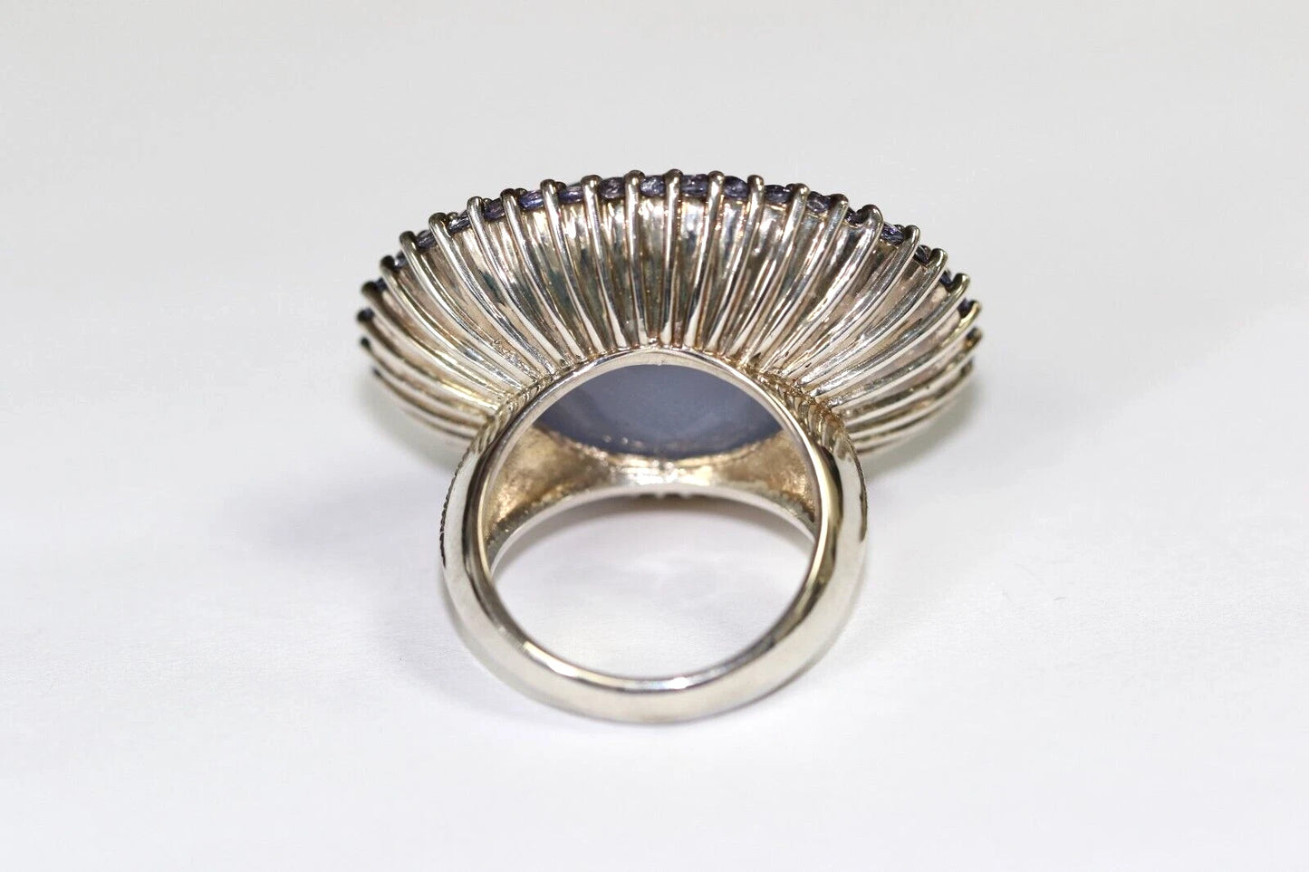 Chalcedony - Tanzanite - Silver Ring