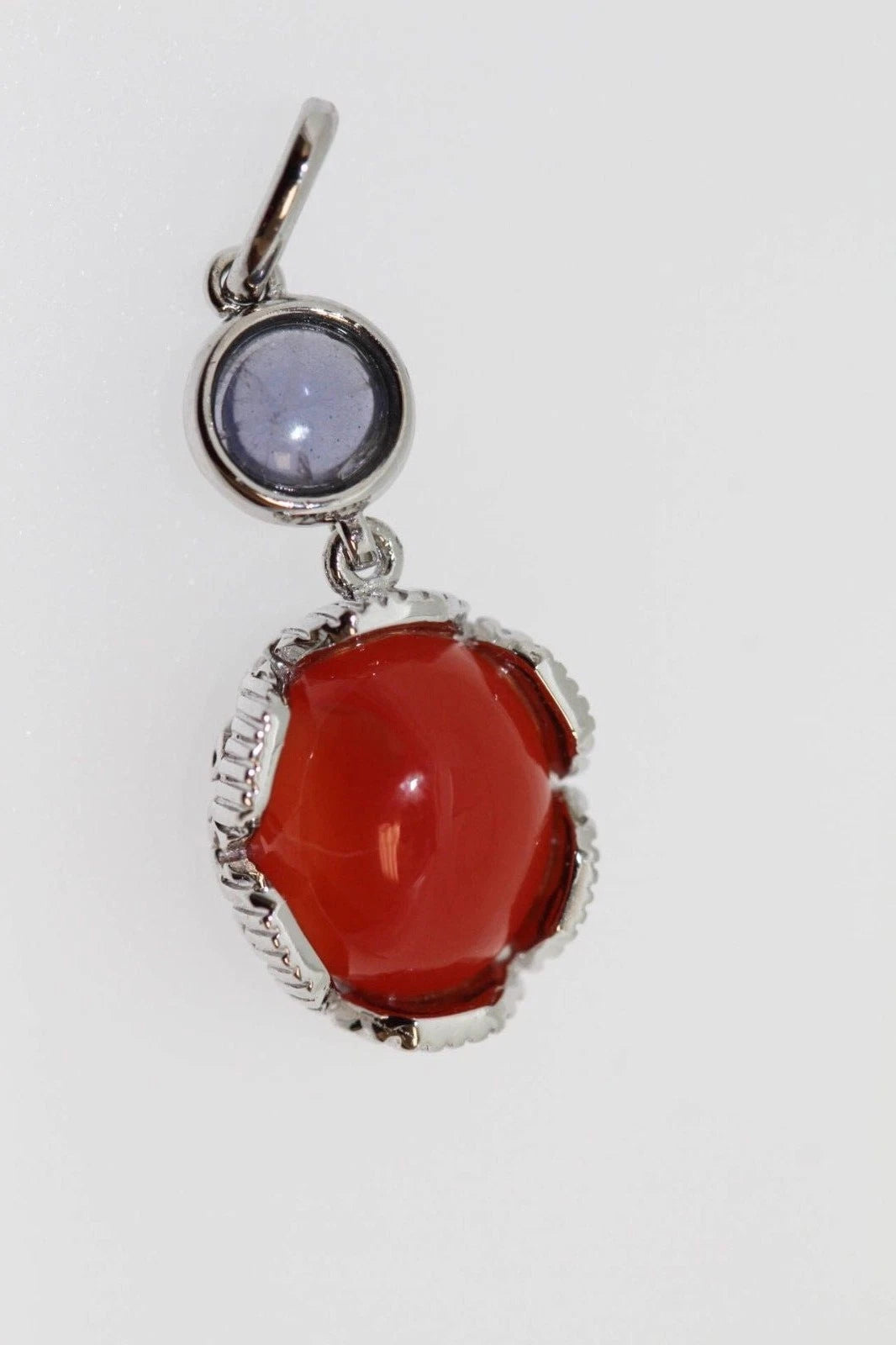 925 Orange Chalcedony - Iolite Set