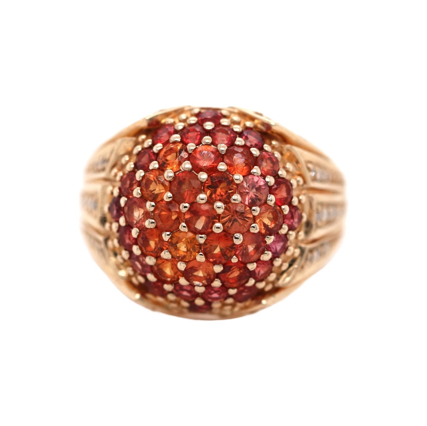 Red Sapphire - Diamond Ring