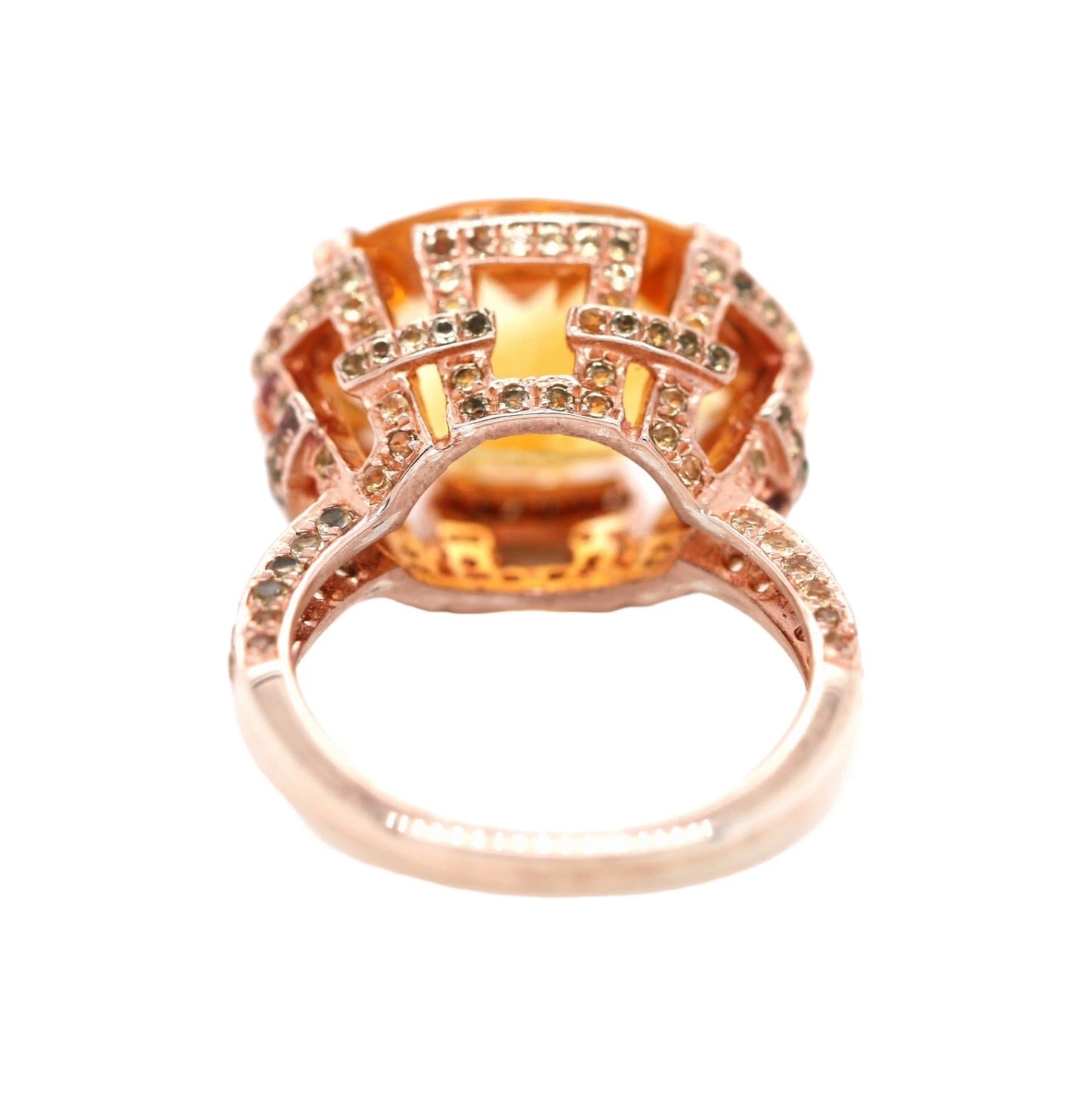 925 Vermeil Citrine Ring - 9DOT76 cts