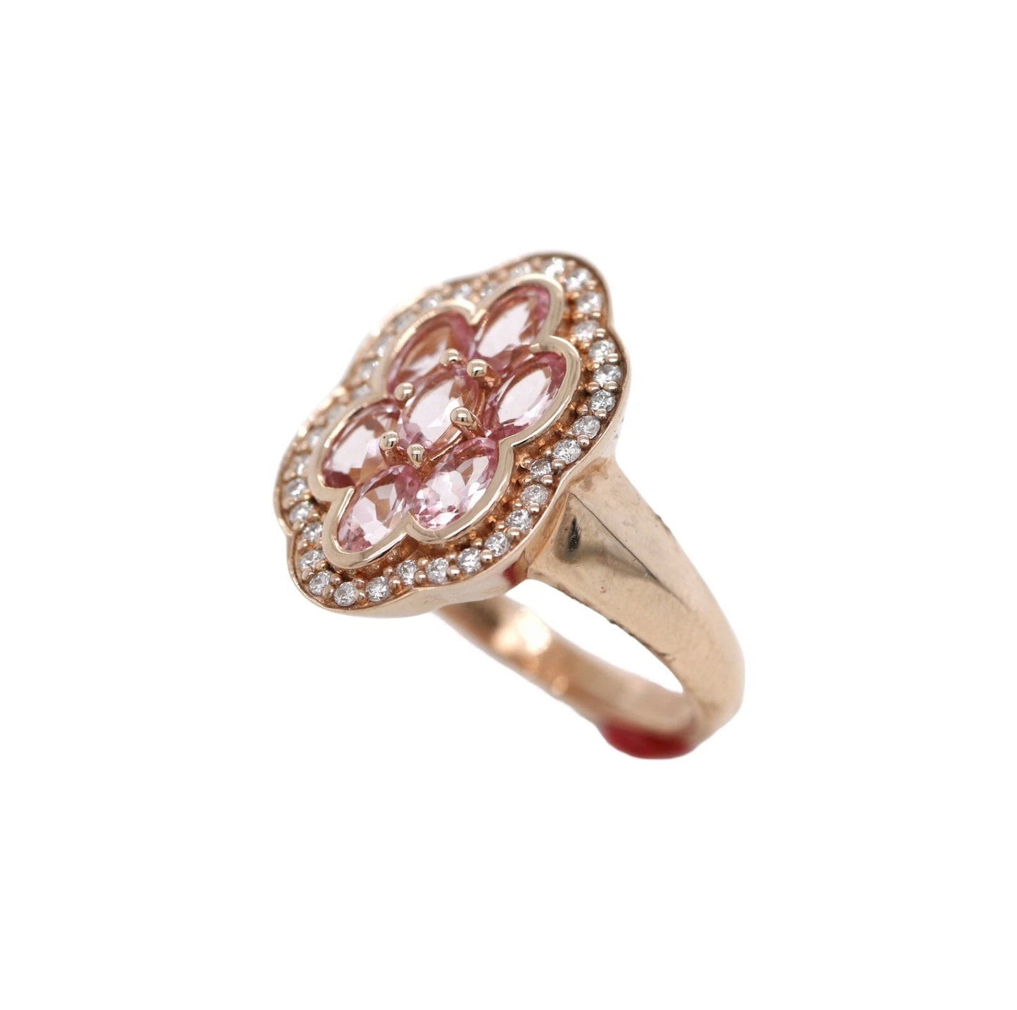 Stunning Morganite - Diamond Ring