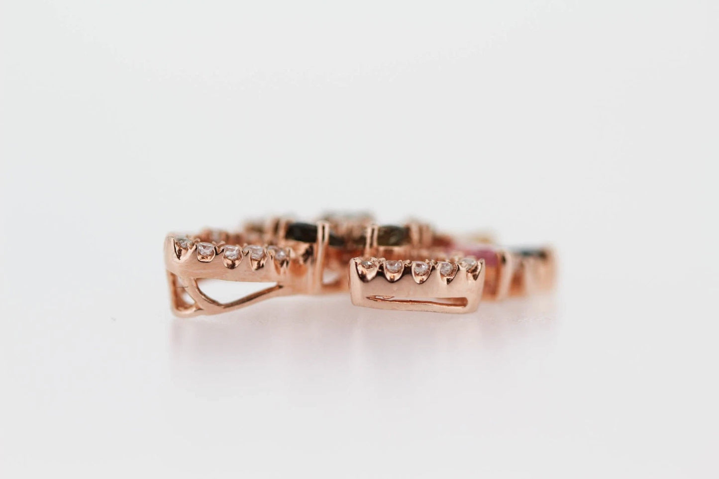 925 Vermeil Multicolor Tourmaline w-White Topaz Pendant-2DOT86 cts