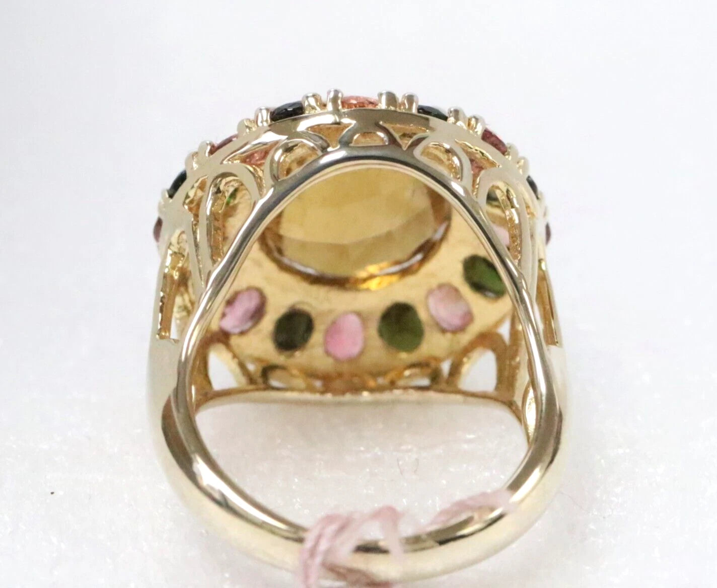 Tourmaline - Cognac Quartz Ring