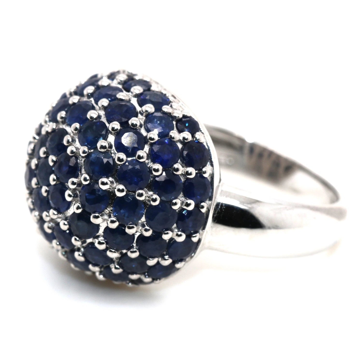 925 SS Blue Sapphire Ring - 3DOT25 cts