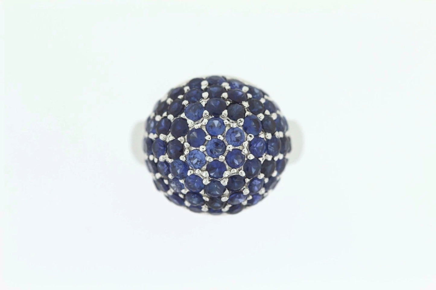 925 SS Blue Sapphire Ring - 3DOT25 cts