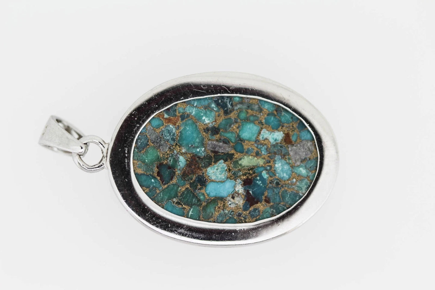 925 Turquoise Pendant - 33DOT06 cts