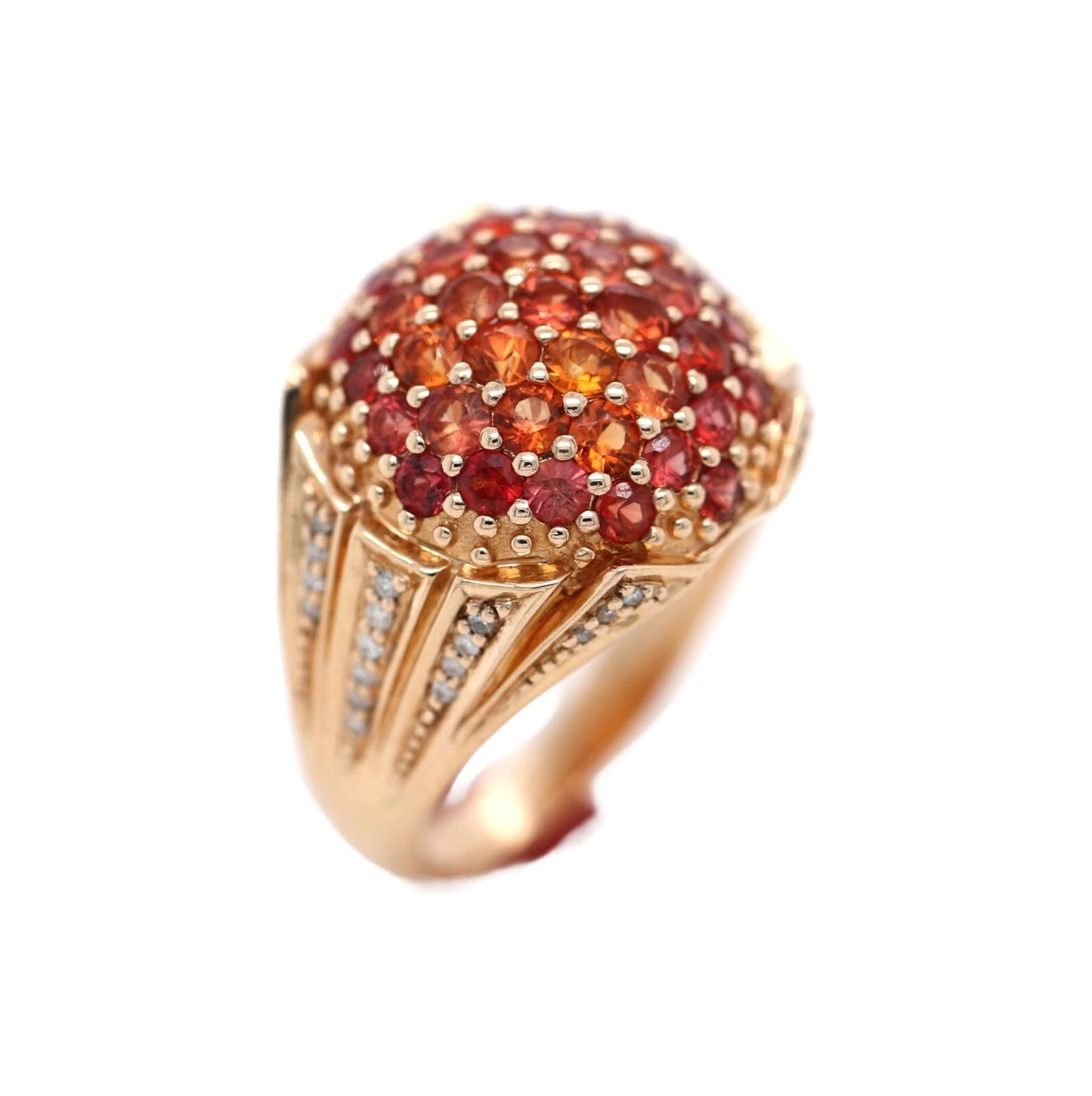 Red Sapphire - Diamond Ring