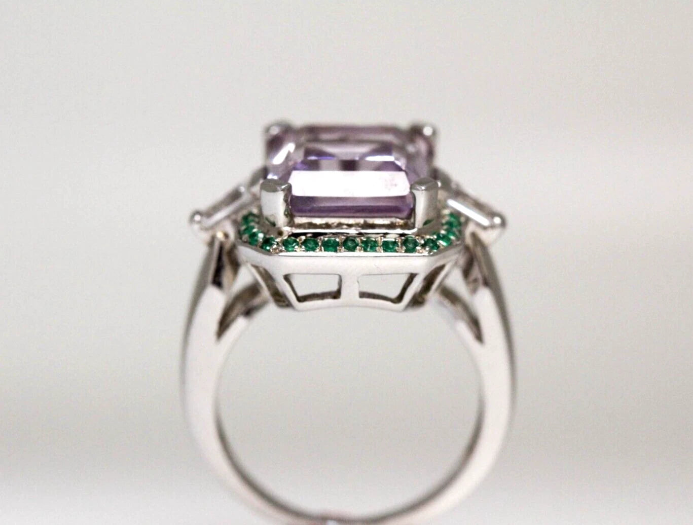 tsavorite and Amethyst Ring