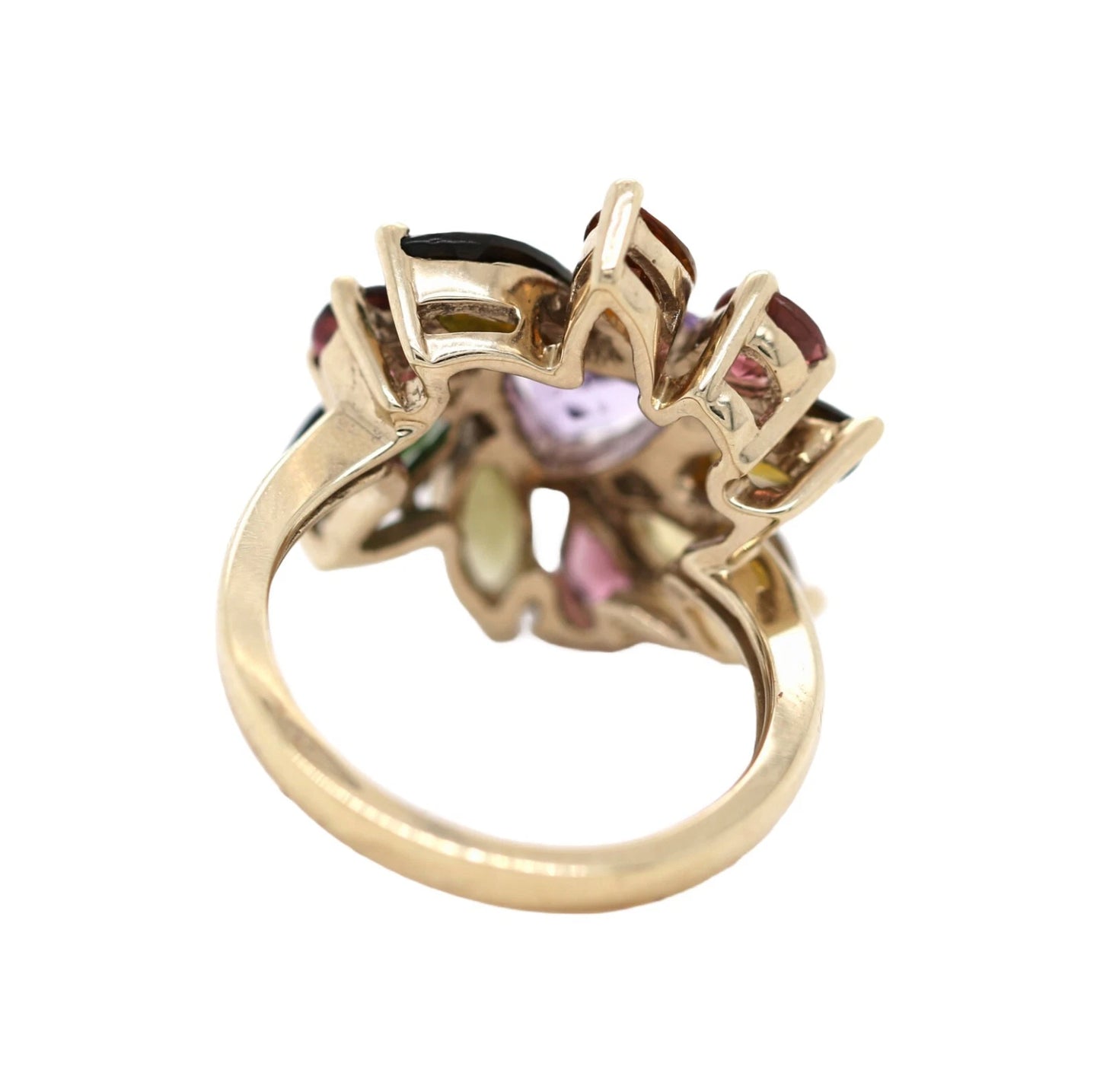 Tourmaline - Amethyst Plated in Yellow Gold Ring