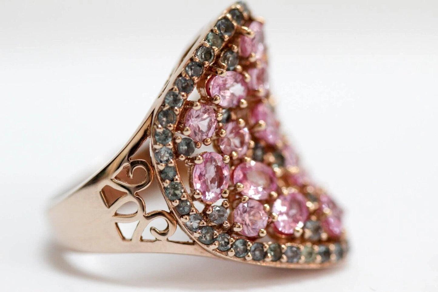 Pink Sapphire- Color Change Garnet Ring